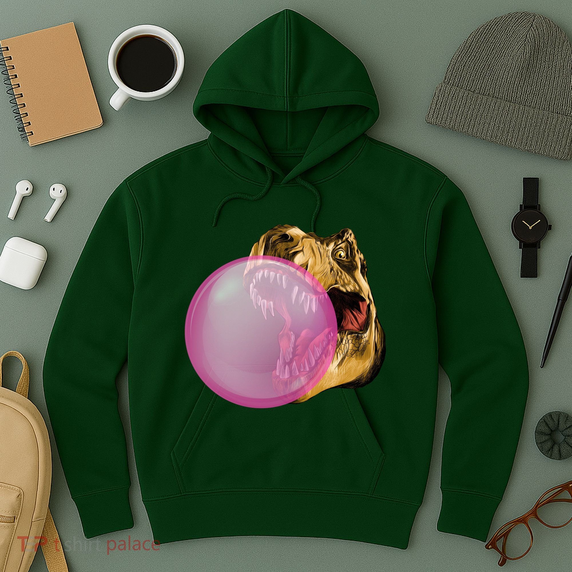 Bubble Gum T-Rex Hoodie