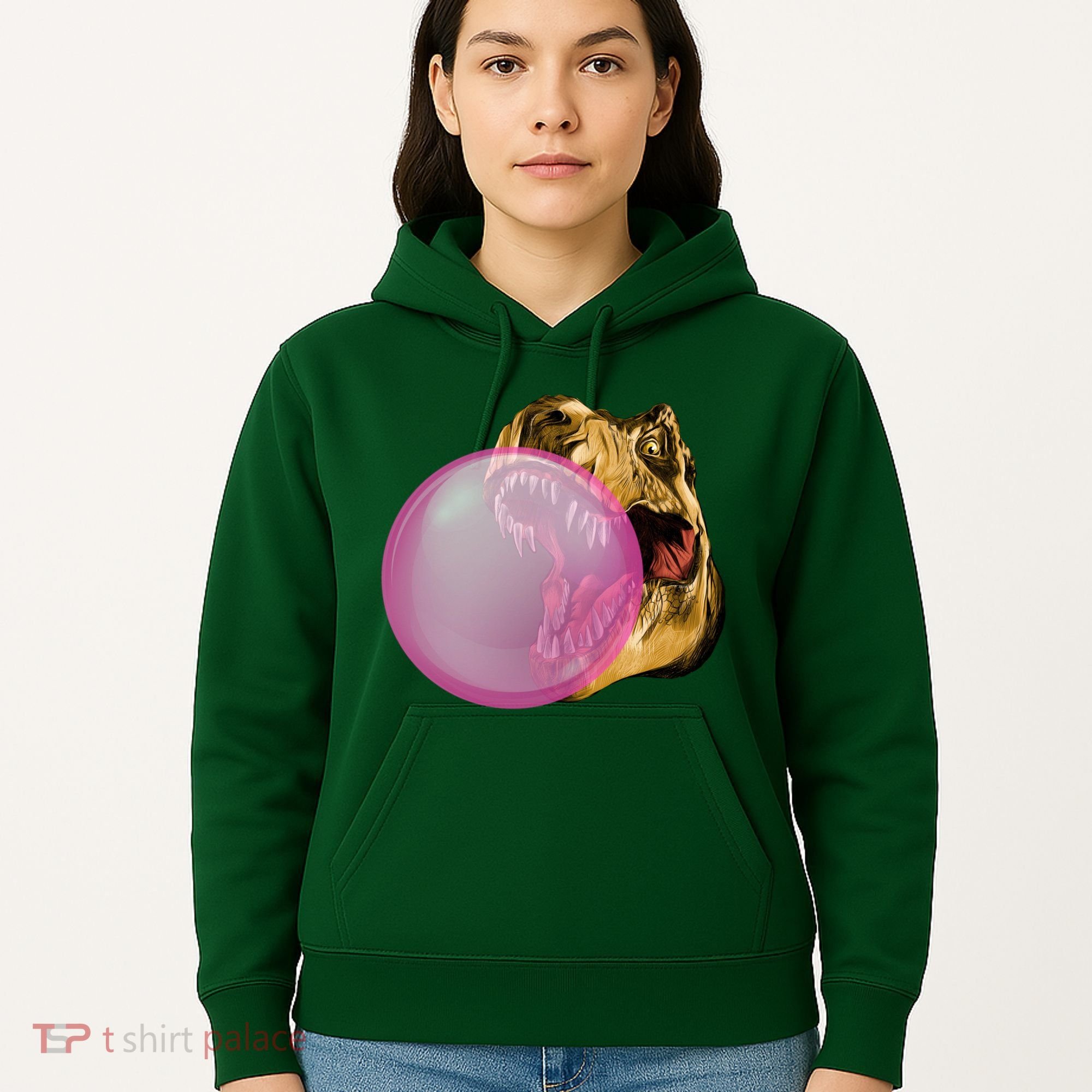 Bubble Gum T-Rex Hoodie