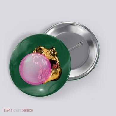 Bubble Gum T-Rex Button