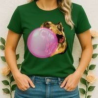Bubble Gum T-Rex Women's T-Shirt thumb 2