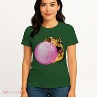 Bubble Gum T-Rex Women's T-Shirt thumb 4