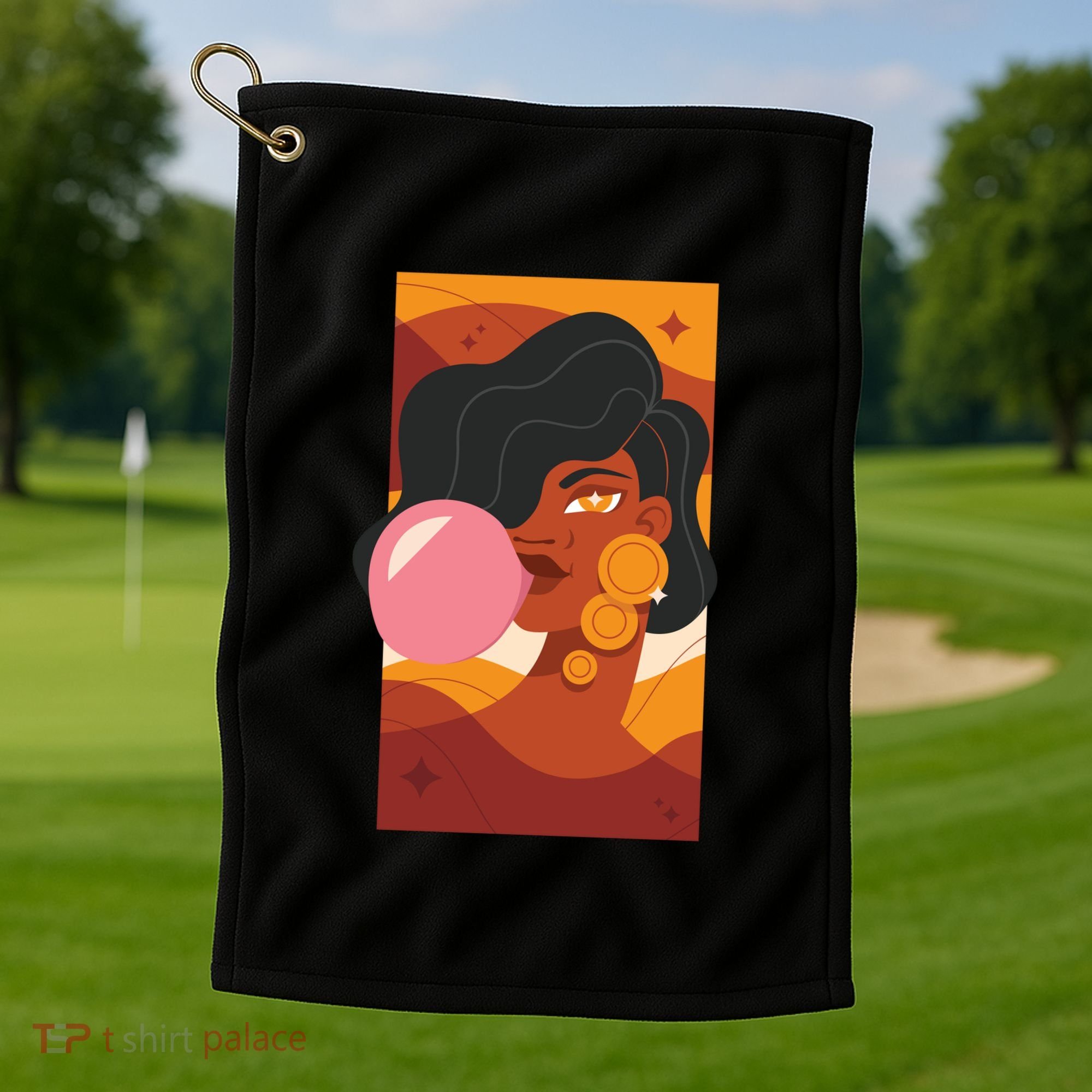 Bubblegum Girl Golf Towel