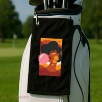 Bubblegum Girl Golf Towel thumb 2
