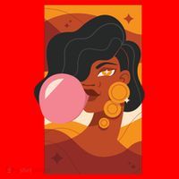 Bubblegum Girl Santa Hat thumb 1
