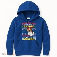 Beagle Ugly Christmas They See You're Eating Xmas Gift Kids Hoodie thumb 0