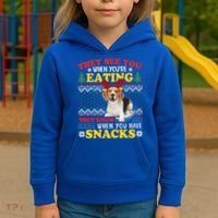 Beagle Ugly Christmas They See You're Eating Xmas Gift Kids Hoodie thumb 3