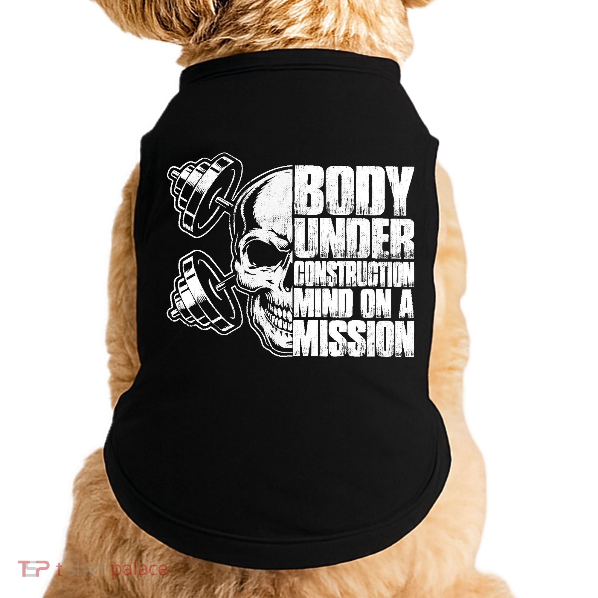 Body Under Construction Mind On A Mission Fitness Lovers Doggie Tank