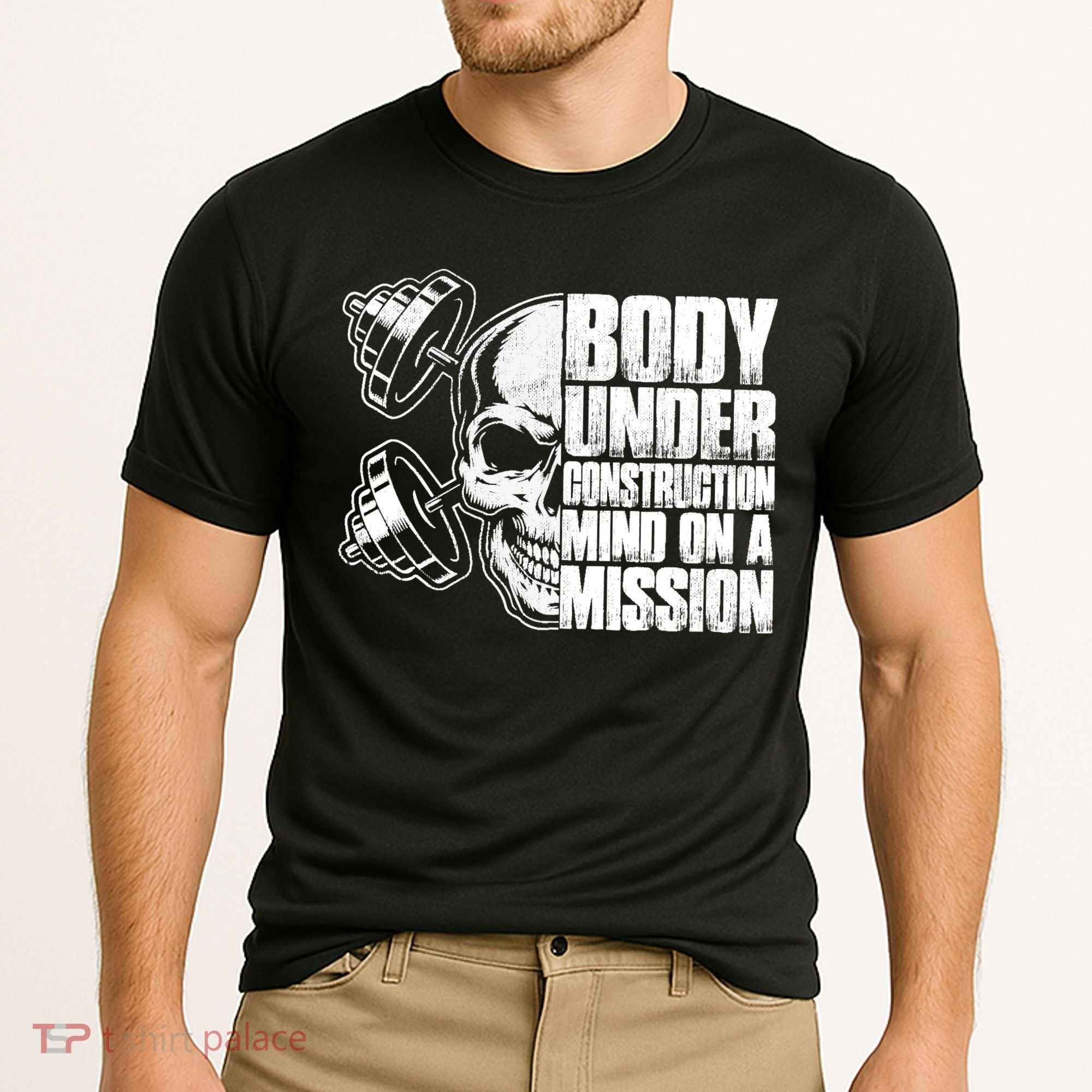 Body Under Construction Mind On A Mission Fitness Lovers Cooling Performance Crew T-Shirt