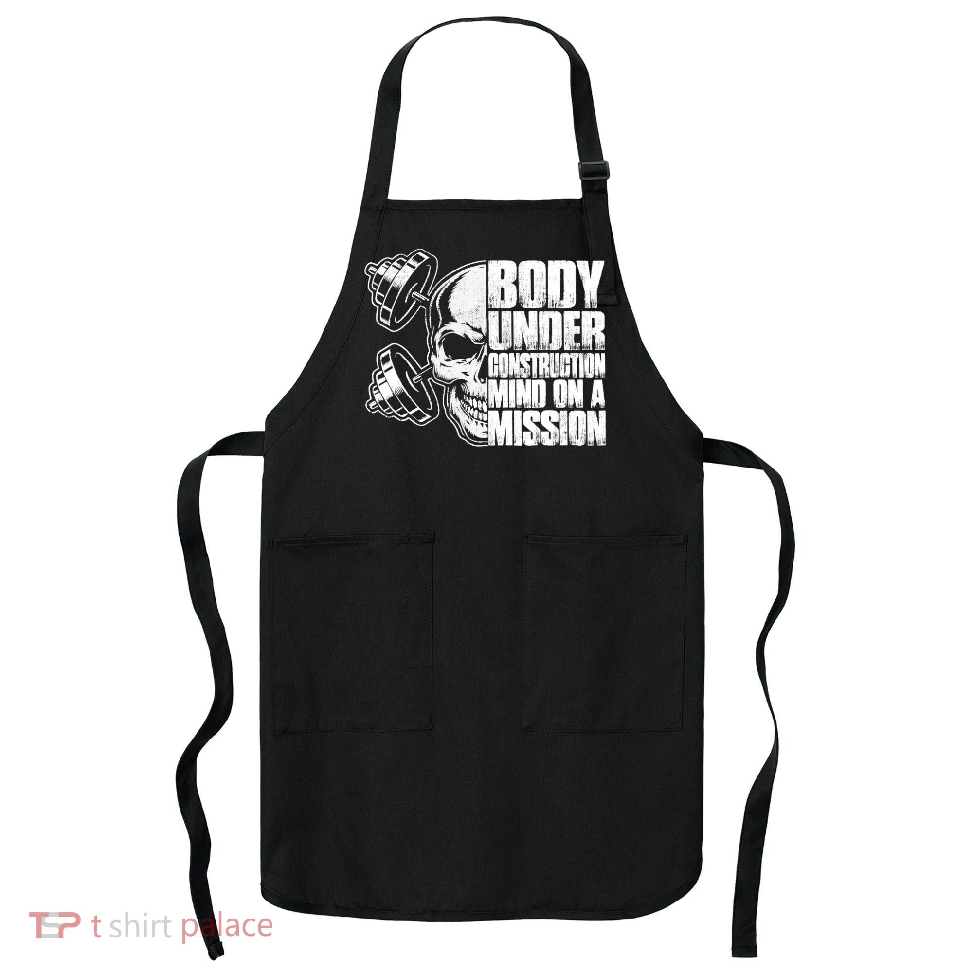 Body Under Construction Mind On A Mission Fitness Lovers Apron
