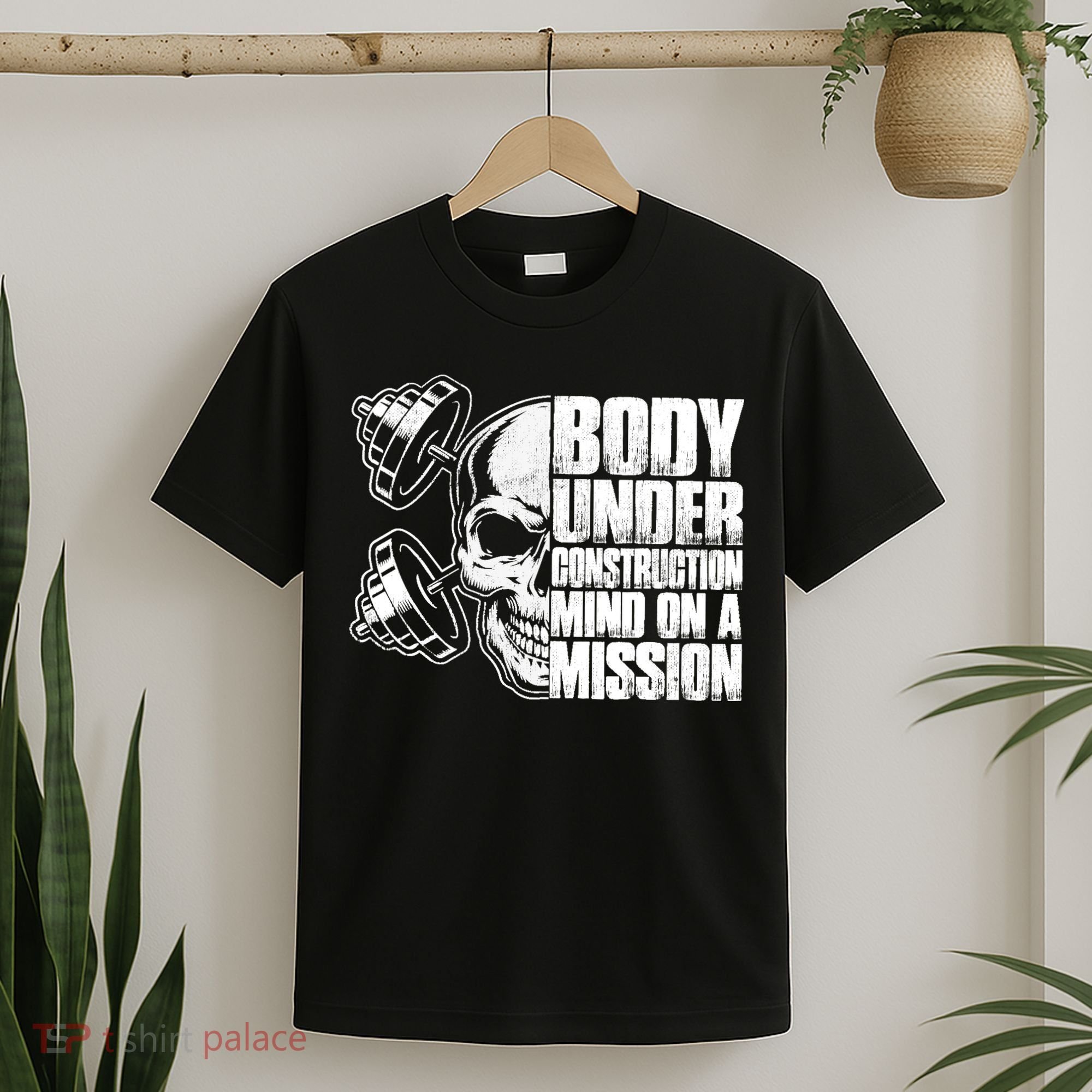 Body Under Construction Mind On A Mission Fitness Lovers T-Shirt