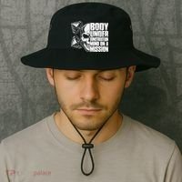 Body Under Construction Mind On A Mission Fitness Lovers Bucket Hat thumb 2