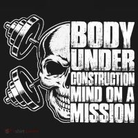 Body Under Construction Mind On A Mission Fitness Lovers Women's Hoodie thumb 2