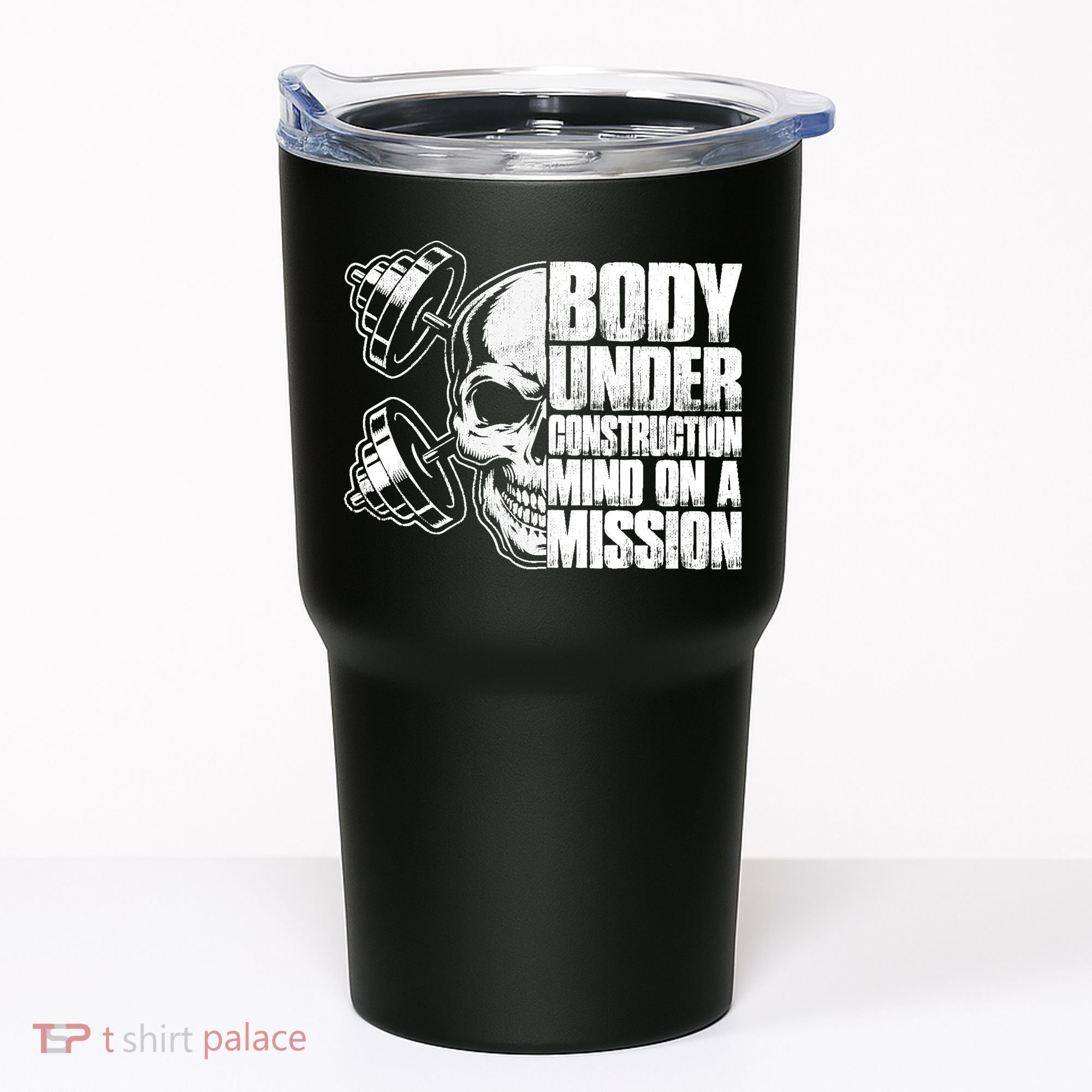 Body Under Construction Mind On A Mission Fitness Lovers Tumbler