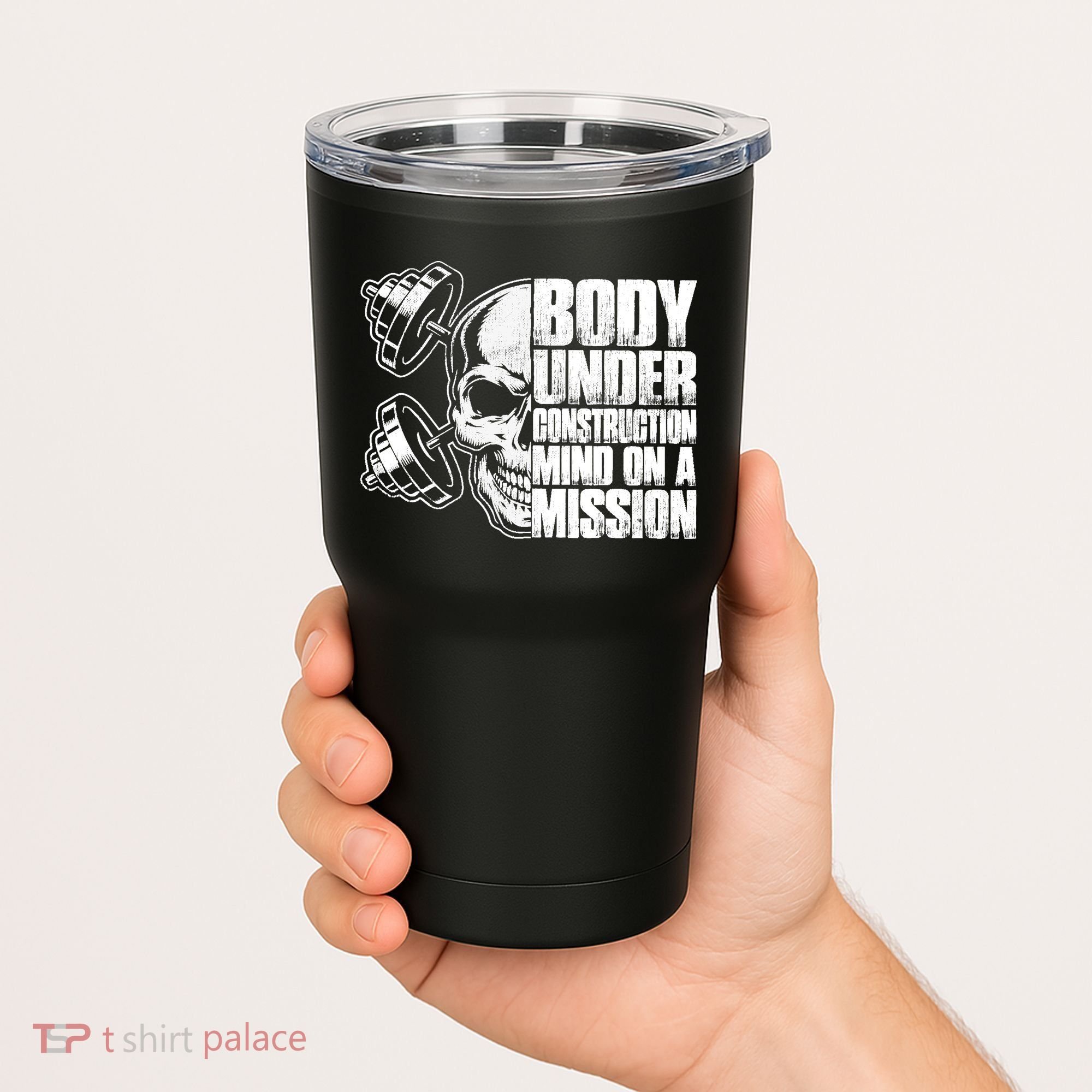 Body Under Construction Mind On A Mission Fitness Lovers Tumbler