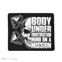 Body Under Construction Mind On A Mission Fitness Lovers Mousepad thumb 0