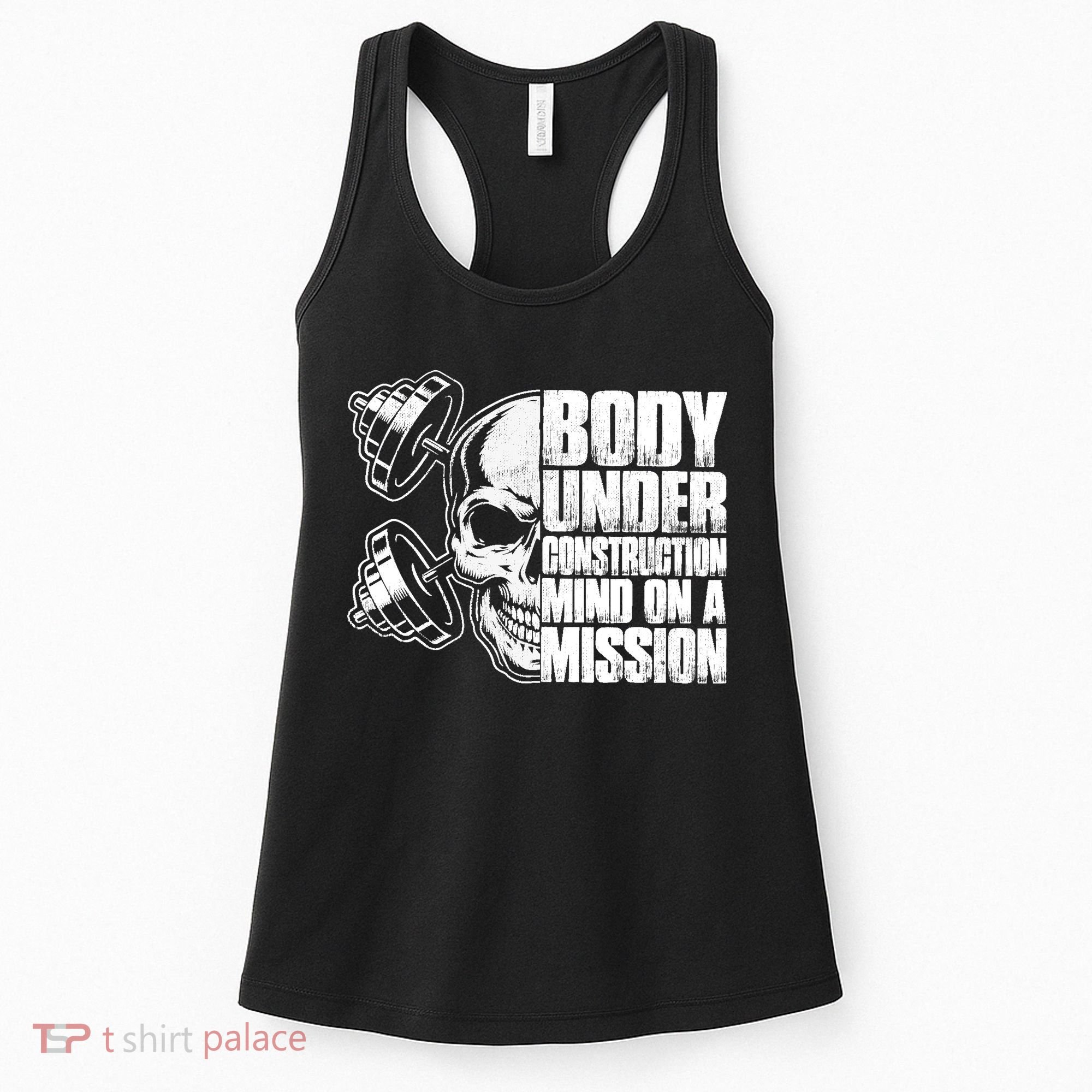 Body Under Construction Mind On A Mission Fitness Lovers Women's Tank Top