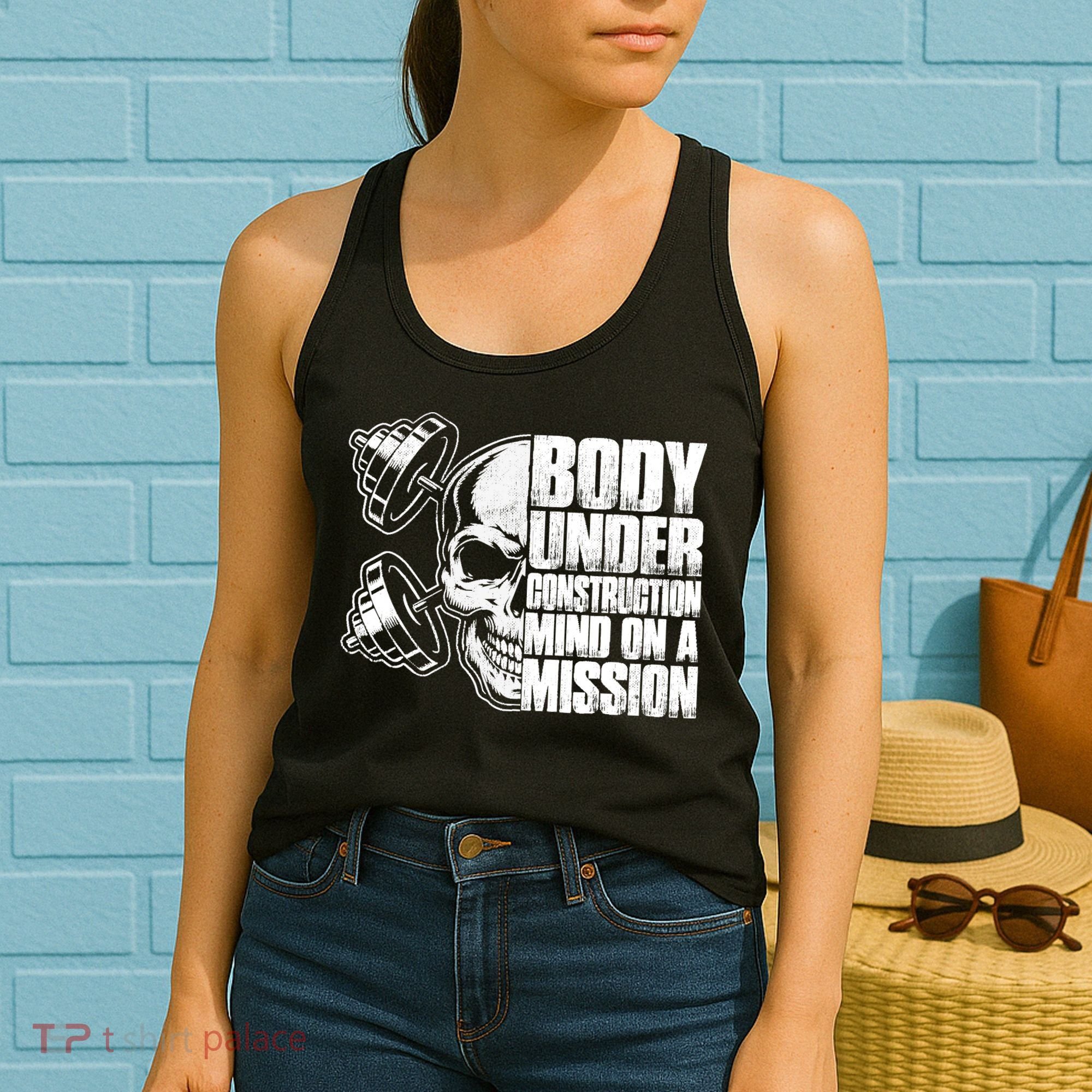 Body Under Construction Mind On A Mission Fitness Lovers Women's Tank Top