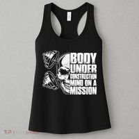 Body Under Construction Mind On A Mission Fitness Lovers Women's Tank Top thumb 3