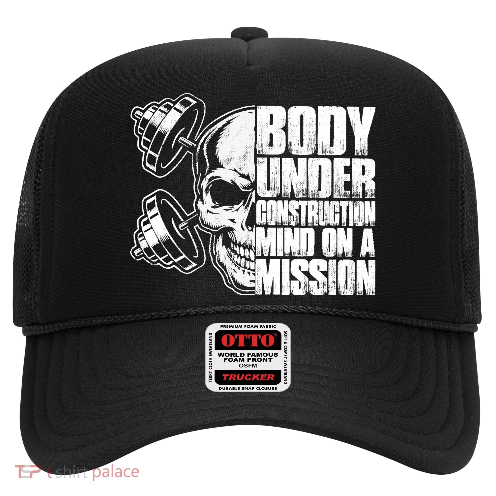 Body Under Construction Mind On A Mission Fitness Lovers Hat