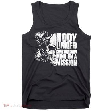 Body Under Construction Mind On A Mission Fitness Lovers Tank Top
