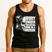 Body Under Construction Mind On A Mission Fitness Lovers Tank Top thumb 3