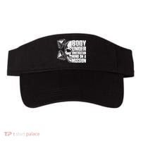 Body Under Construction Mind On A Mission Fitness Lovers Visor thumb 0
