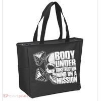 Body Under Construction Mind On A Mission Fitness Lovers Tote Bag thumb 2