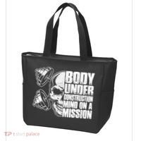 Body Under Construction Mind On A Mission Fitness Lovers Tote Bag thumb 3