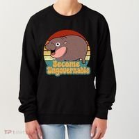 Become Ungovernable Cute Baby Hippo Moo Deng Funny Saying Women's Sweatshirt thumb 0