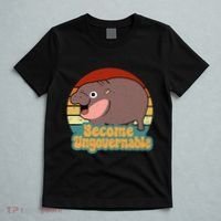 Become Ungovernable Cute Baby Hippo Moo Deng Funny Saying T-Shirt thumb 5