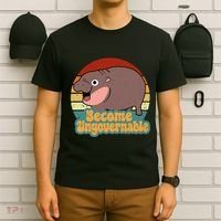 Become Ungovernable Cute Baby Hippo Moo Deng Funny Saying T-Shirt thumb 6