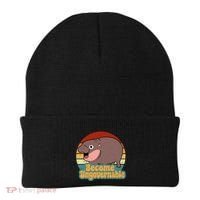 Become Ungovernable Cute Baby Hippo Moo Deng Funny Saying Beanie thumb 0