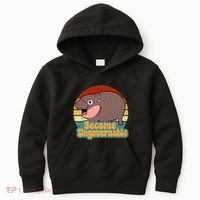 Become Ungovernable Cute Baby Hippo Moo Deng Funny Saying Kids Hoodie thumb 0