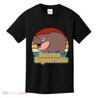 Become Ungovernable Cute Baby Hippo Moo Deng Funny Saying Kids T-Shirt thumb 0