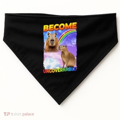 Become Ungovernable Capybara Capibara Pop Culture USA-Made Doggie Bandana