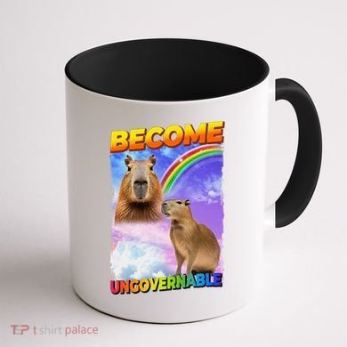 Become Ungovernable Capybara Capibara Pop Culture Coffee Mug back