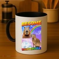 Become Ungovernable Capybara Capibara Pop Culture Coffee Mug thumb 4