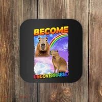 Become Ungovernable Capybara Capibara Pop Culture Coaster thumb 0