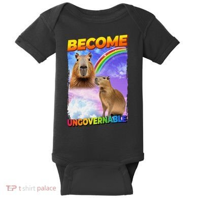 Become Ungovernable Capybara Capibara Pop Culture Baby Bodysuit