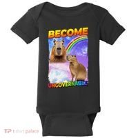 Become Ungovernable Capybara Capibara Pop Culture Baby Bodysuit thumb 0