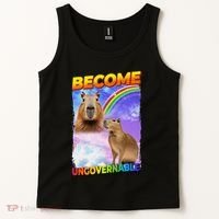 Become Ungovernable Capybara Capibara Pop Culture Tank Top thumb 2