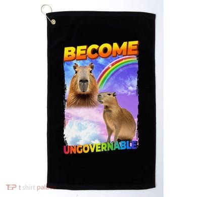 Become Ungovernable Capybara Capibara Pop Culture Golf Towel