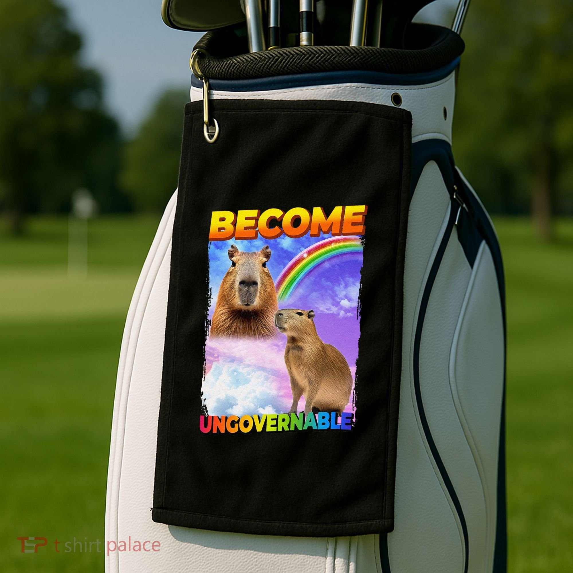 Become Ungovernable Capybara Capibara Pop Culture Golf Towel