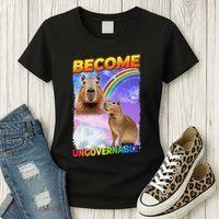 Become Ungovernable Capybara Capibara Pop Culture Women's T-Shirt thumb 3