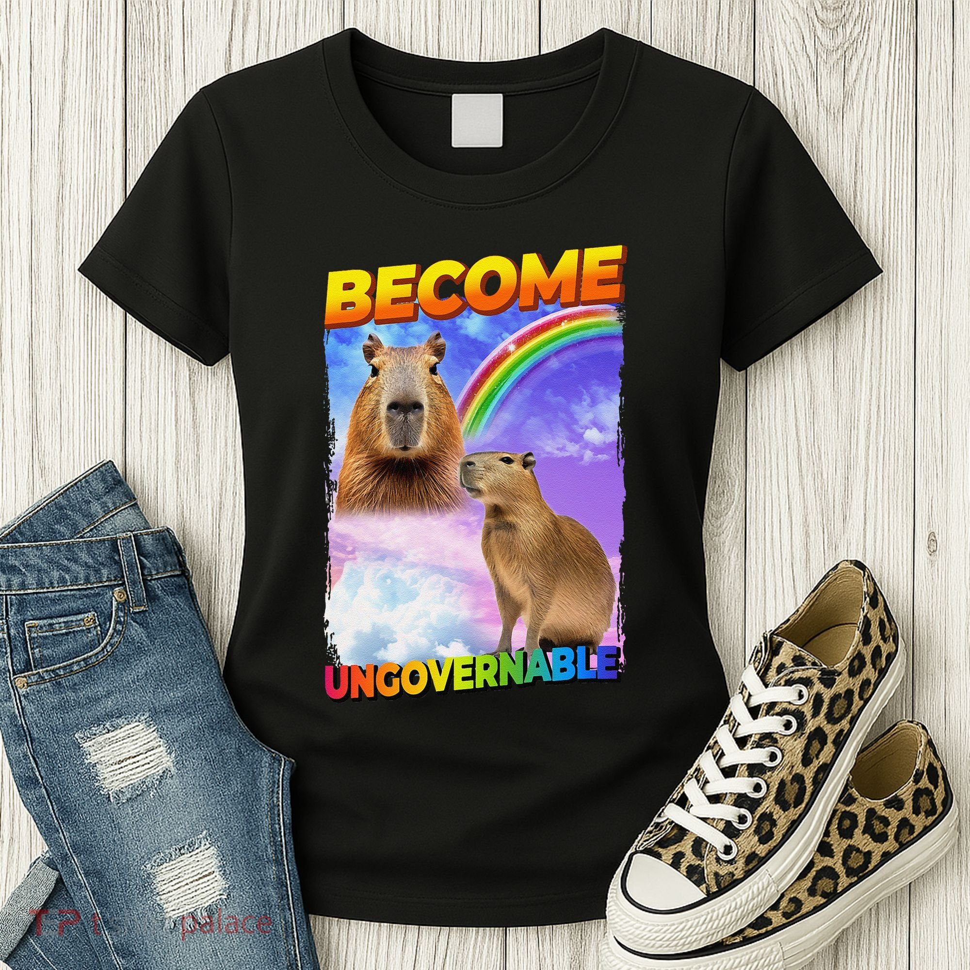 Become Ungovernable Capybara Capibara Pop Culture Women's T-Shirt