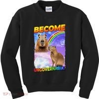 Become Ungovernable Capybara Capibara Pop Culture Kids Sweatshirt thumb 0