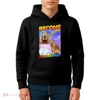 Become Ungovernable Capybara Capibara Pop Culture Kids Hoodie thumb 4
