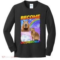 Become Ungovernable Capybara Capibara Pop Culture Kids Long Sleeve Shirt thumb 0