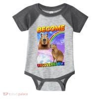 Become Ungovernable Capybara Capibara Pop Culture Infant Baby Jersey Bodysuit thumb 0
