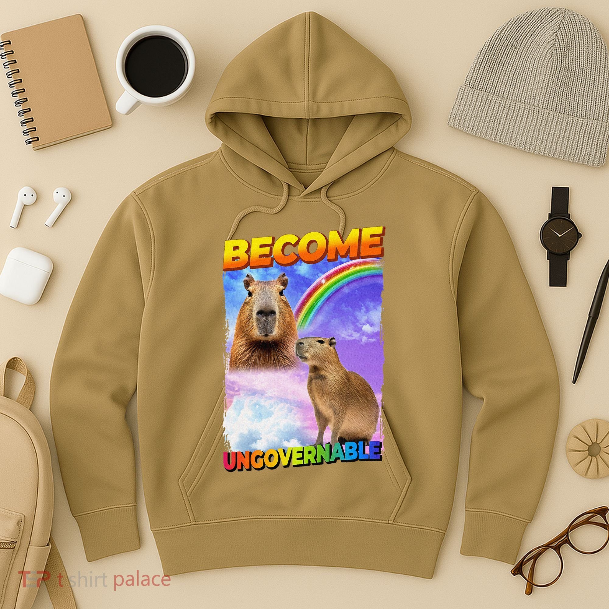Become Ungovernable Capybara Capibara Pop Culture Hoodie